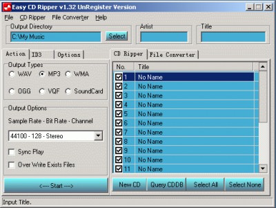 123 Easy-CD Ripper 1.3.2 screenshot