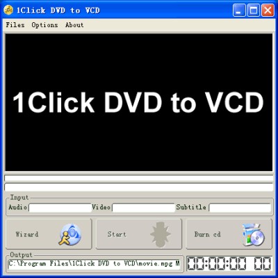 1Click DVD to VCD 2.08 screenshot