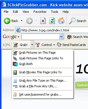 1ClickPicGrabber 3.00 screenshot