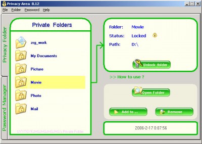 2in1 Privacy Folder and Password Manager 8.3 screenshot