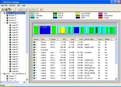 7tools Partition Imager 2005 screenshot