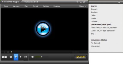 A-one DVD Ripper 7.6.3 screenshot