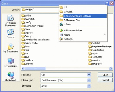 Access Folders 2.11 screenshot
