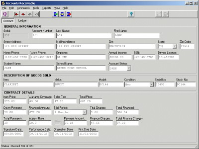 Accounts Receivable 3.2 screenshot