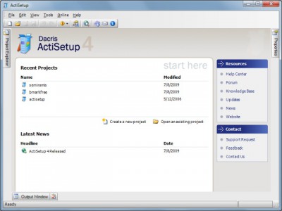 ActiSetup 4.5 screenshot