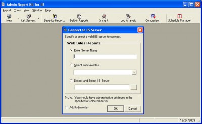Admin Report Kit for IIS - (ARKIIS) 6.3 screenshot