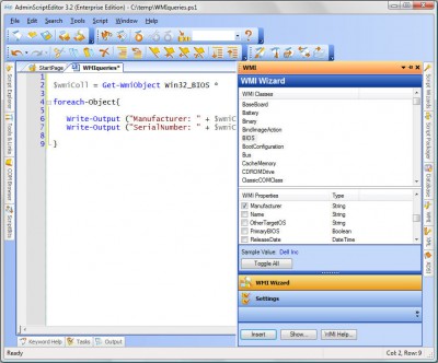 Admin Script Editor 3.5 screenshot
