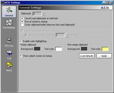 Advanced Clipboard Utility (ACU) 1.3.2 screenshot