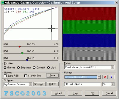 Advanced Gamma Corrector (AGC) 1.05 screenshot