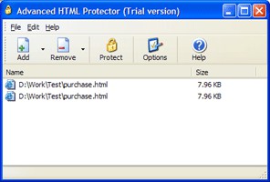 Advanced HTML Protector 3.2 screenshot