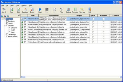 Advanced RSS Mixer Professional 3.15.101 screenshot