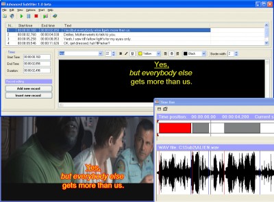 Advanced Subtitler 1.0b screenshot