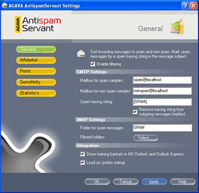 AGAVA AntispamServant 2.1.3 screenshot