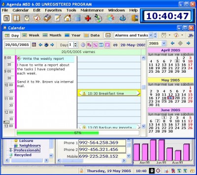 AGENDA MSD 6.40 screenshot