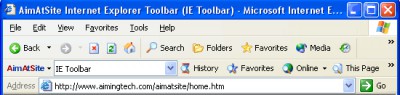 AimAtSite IE Toolbar 3.0 screenshot