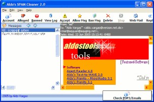 Aldo's SPAM Cleaner 3.0 screenshot