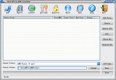 Allok MP3 to AMR Converter 3.0.2 screenshot