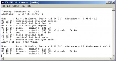 Almanac 1.0 screenshot