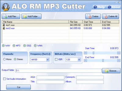 ALO RM MP3 Cutter 1.0.294 screenshot