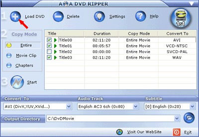 AoA DVD Ripper 5.4.5.7 screenshot