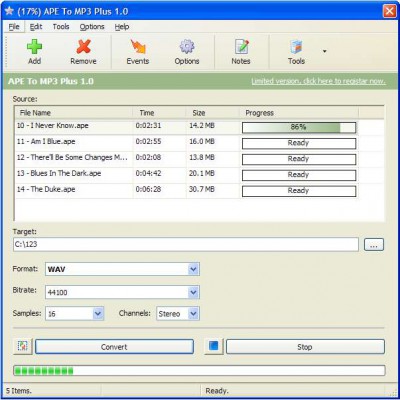 APE to MP3 Plus 1.0 screenshot