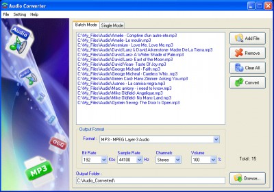Audio Converter 3.2 screenshot
