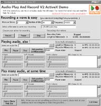 Audio Play And Record OCX 2.13 screenshot