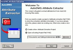 AutoDWG Attribute Extractor 2.8 screenshot