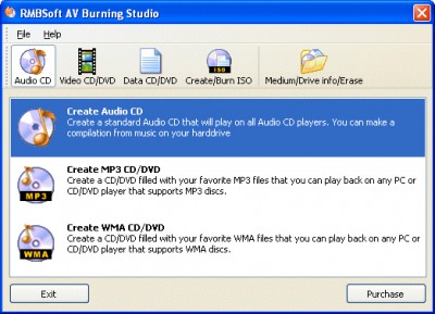 AV Burning Studio 1.1 screenshot