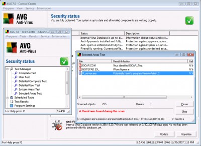 AVG Internet Security 7.5.557a14 screenshot