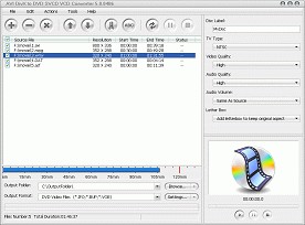 AVI DivX to DVD SVCD VCD Converter 5.0.0411 screenshot