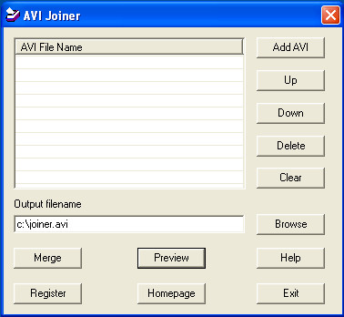 AVI Joiner 1.0.9.0 screenshot