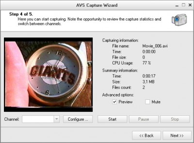 AVS Capture Wizard 1.5.1.62 screenshot