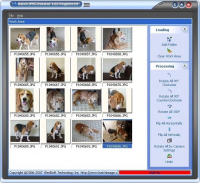 Batch JPEG Rotator 2.59 screenshot