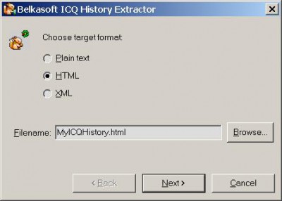 Belkasoft ICQ History Extractor Pro 2.04 screenshot