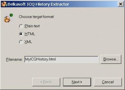 Belkasoft Yahoo! Messenger History Extractor Pro 2.01 screenshot