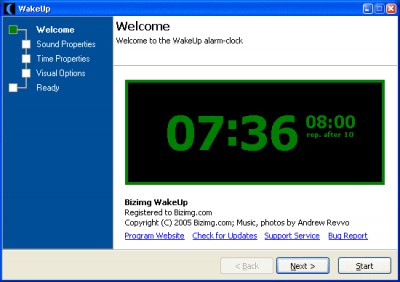 Bizimg WakeUp 1.0.0.1 screenshot