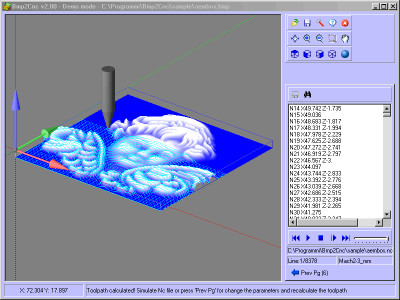 Bmp2Cnc 2.90 screenshot