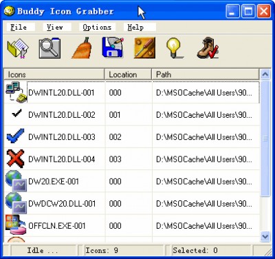 Buddy Icon Grabber 1.04 screenshot