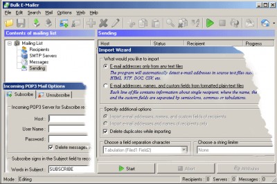 Bulk Email mailer 7.352 screenshot