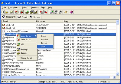 Bulk Mail Extreme 1.0.2 screenshot