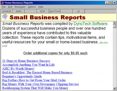 Business Reports 1.0 screenshot