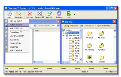 Cheetah CD Burner 3.43 screenshot