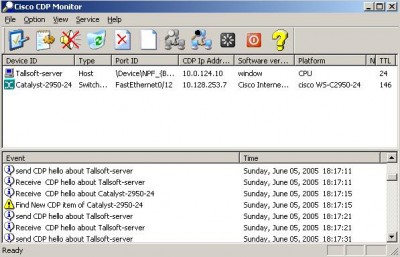 Cisco CDP Monitor 3.32 screenshot