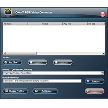 Color7 PSP Video Converter 7.9.2 screenshot