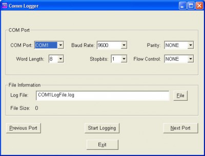 Comm-Logger 1.0 screenshot