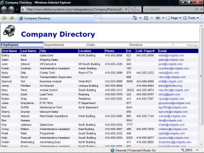 Company Directory 2.1 screenshot