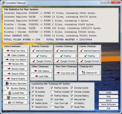 Complete Cleanup 5.13 screenshot