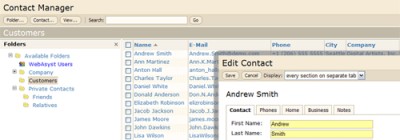 Contact Manager 2.0 screenshot