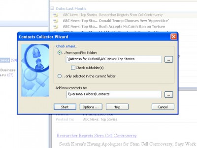 ContactsCollector 1.10 screenshot